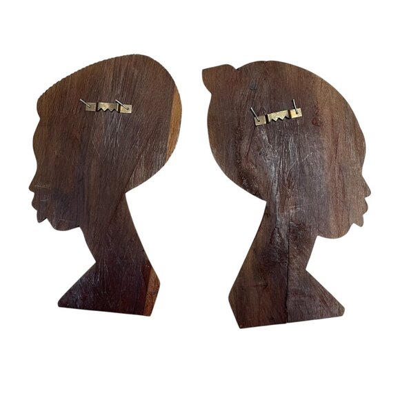 Hand-Carved African Wooden Wall Art Set - Picture 2 of 7